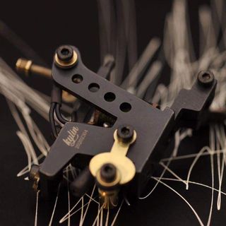 Kylin Handmade Brass Tattoo Machine - Black Ghost thumbnail 2