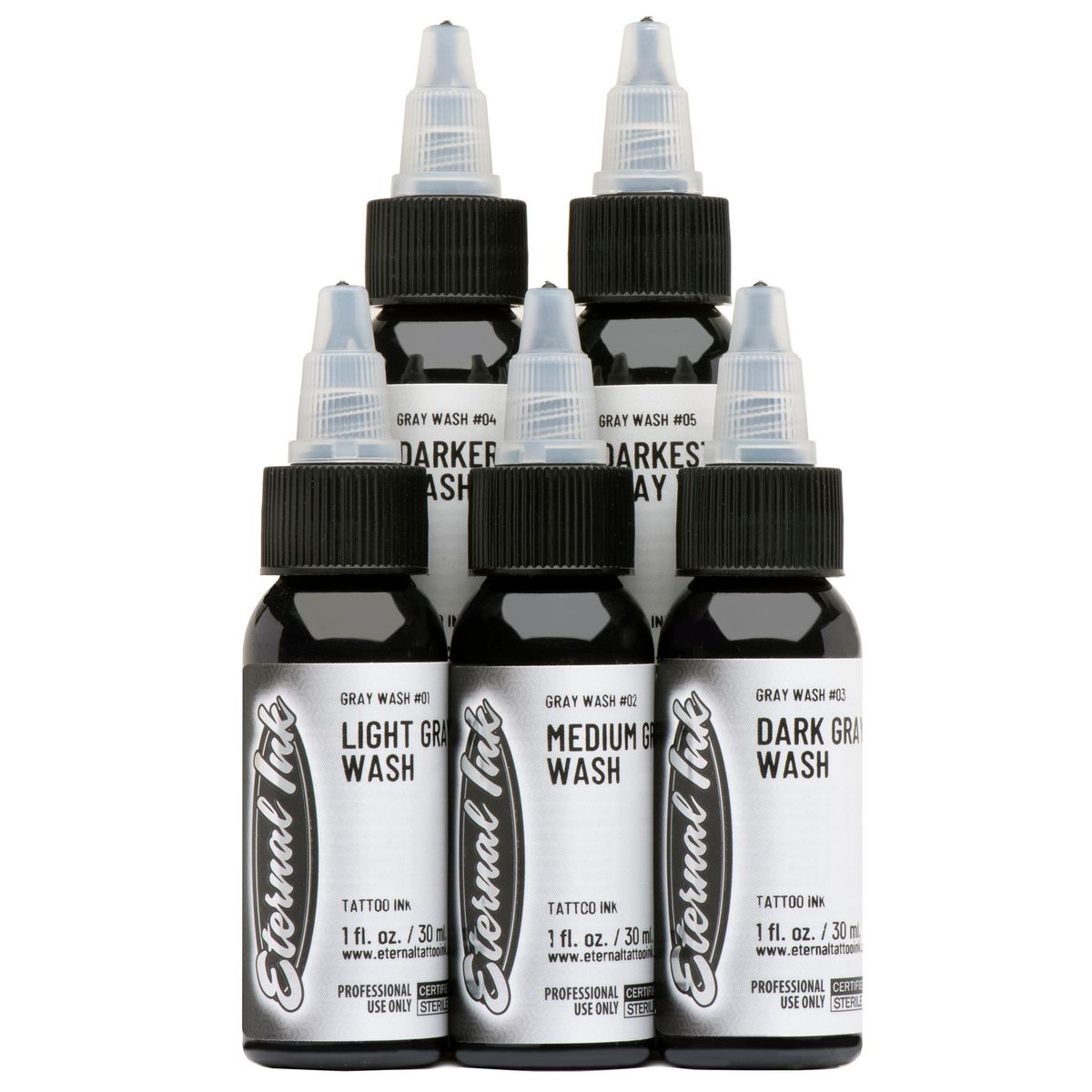 5 Color Gray Wash Set - Eternal Ink
