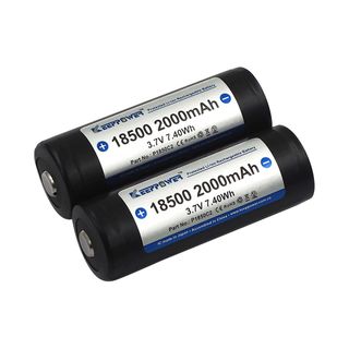 18500-2000mAh Lithium Battery - 2 Packs thumbnail 2