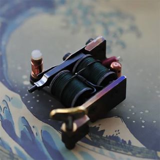 Kylin Handmade Brass Tattoo Machine - Black Ghost thumbnail 6