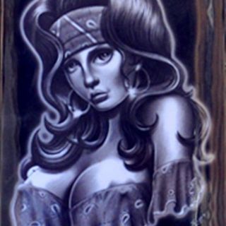 Stainless Steel Tattoo Arm Rest Designed By Chente - Lady thumbnail 2