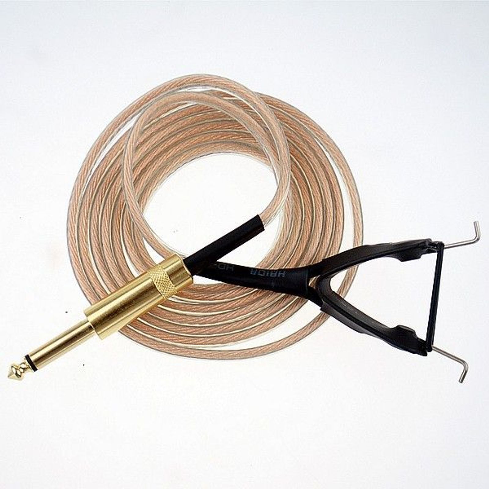 Silicone Gold/Clear Clip Cord