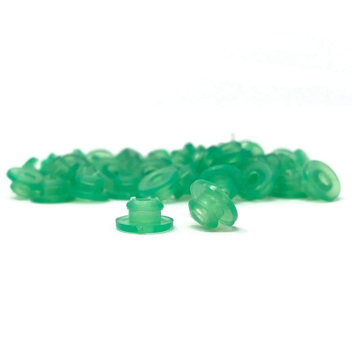 Silicone Nipples With Baffle - Green