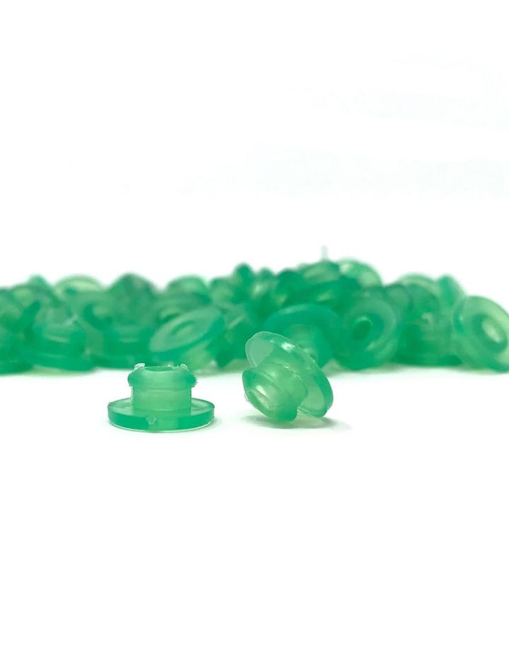Silicone Nipples With Baffle - Green