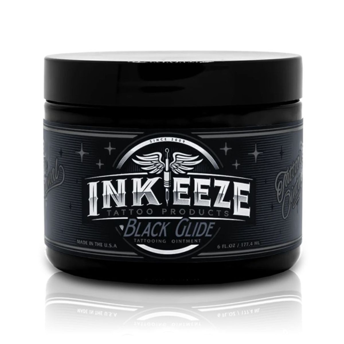 INK-EEZE Black Glide Tattoo Ointment - 6oz