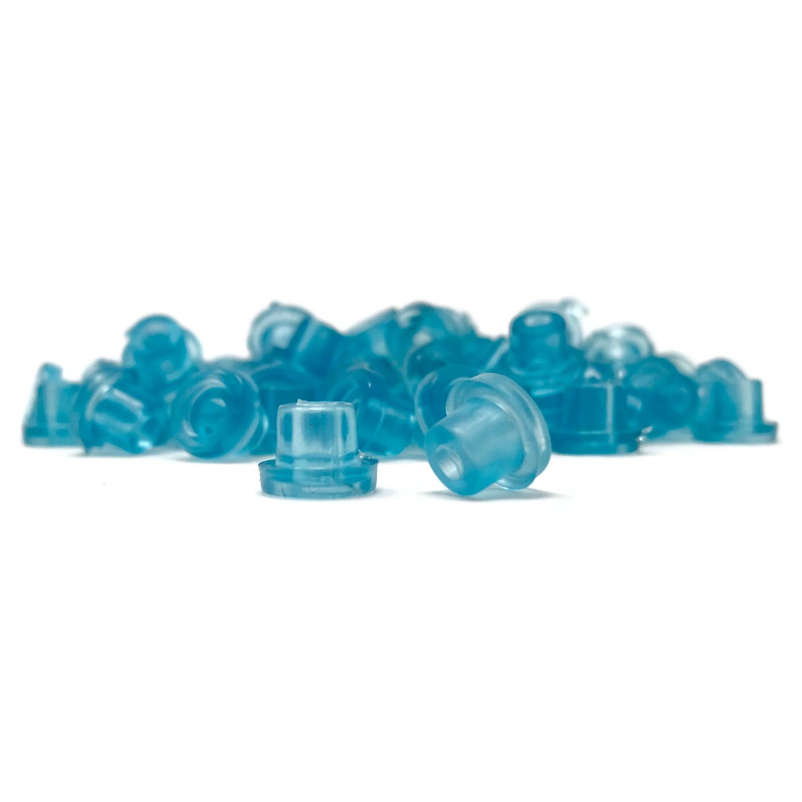 Rubber Hard Nipples - Turquoise