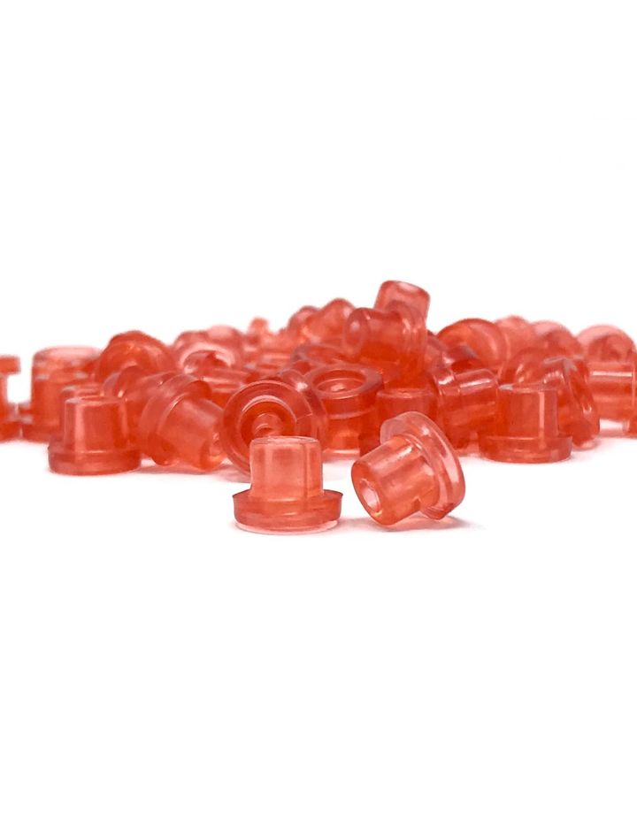 Rubber Hard Nipples - Red