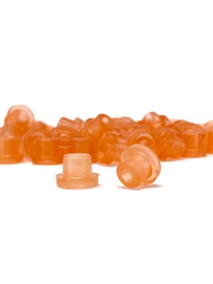 Rubber Hard Nipples - Orange