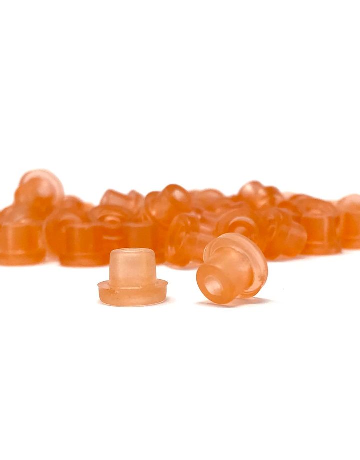 Rubber Hard Nipples - Orange
