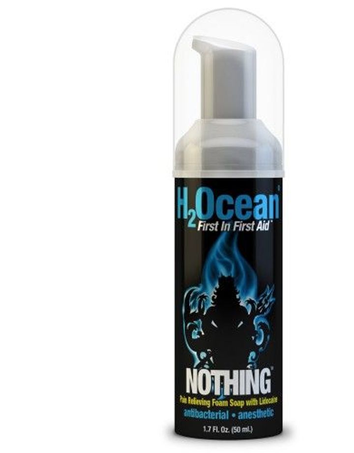 1.7oz NOTHING Tattoo Pain Relieving Foam Soap w/ Lidocaine - H2Ocean