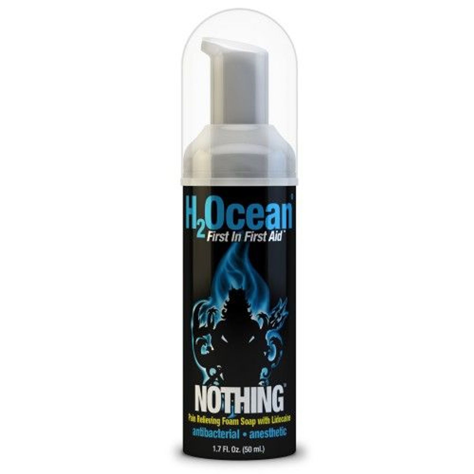 1.7 oz NOTHING Tattoo Pain Relieving Foam Soap w/ Lidocaine - H2Ocean