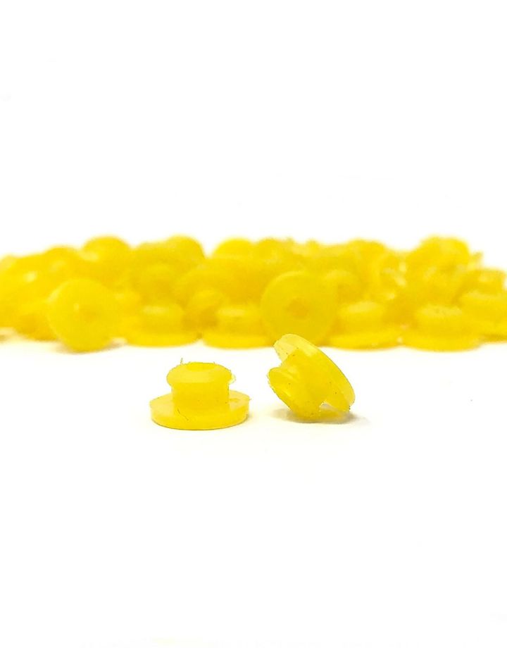 Silicone Nipples With Baffle - Yellow