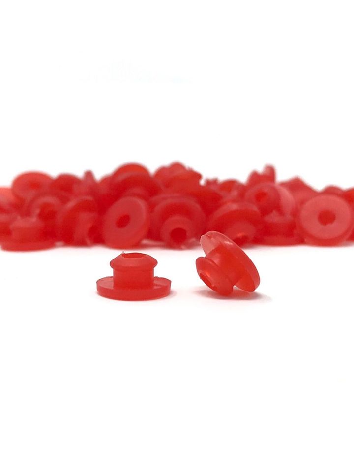 Silicone Nipples With Baffle - Red