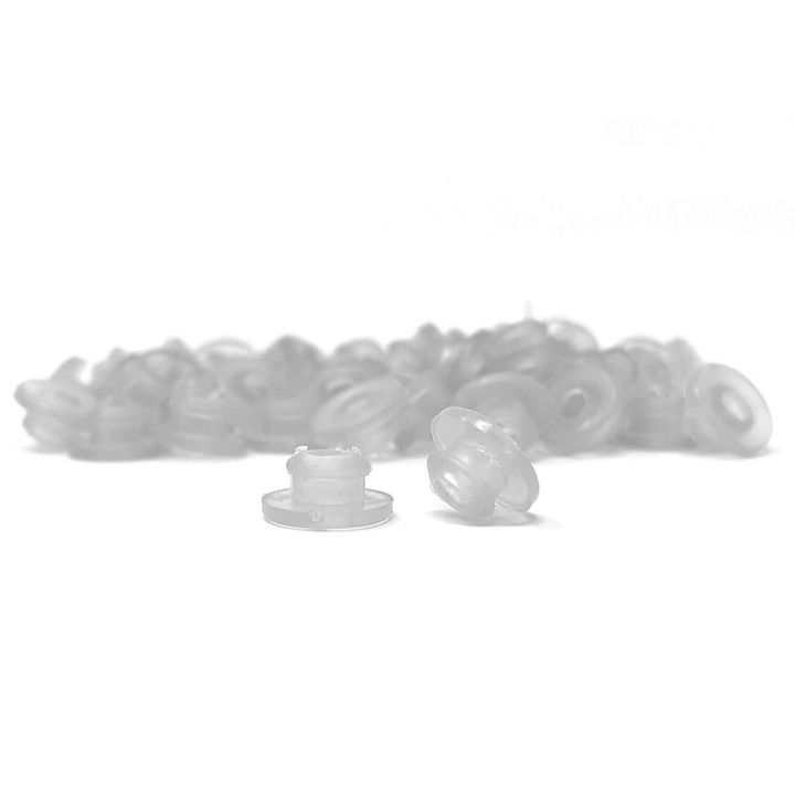 Silicone Nipples With Baffle - Clear