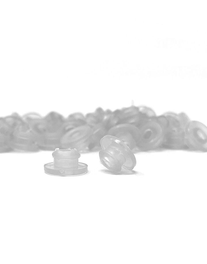 Silicone Nipples With Baffle - Clear