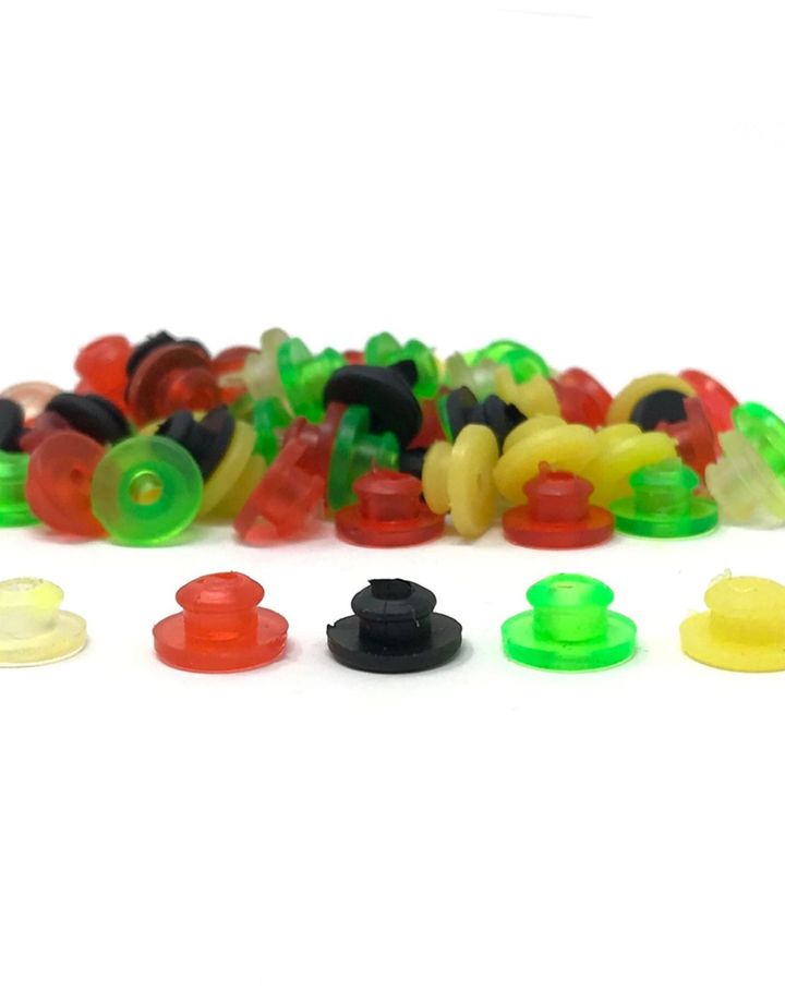 Silicone Nipples With Baffle - Color Mix