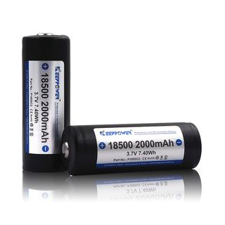 18500-2000mAh Lithium Battery - 2 Packs thumbnail 1