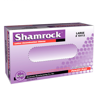 Shamrock 10000 Series Ivory Latex Powder Free Exam Gloves thumbnail 2