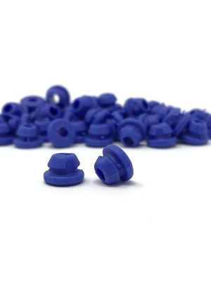 Baffle Rubber Nipple - Blue