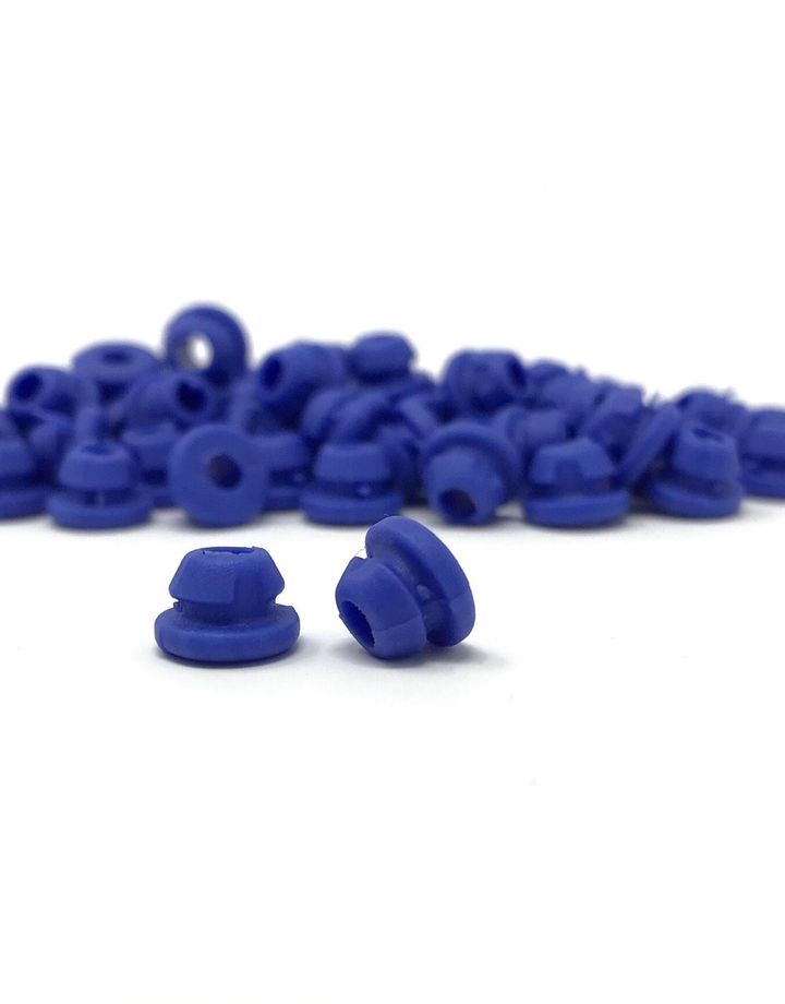 Baffle Rubber Nipple - Blue