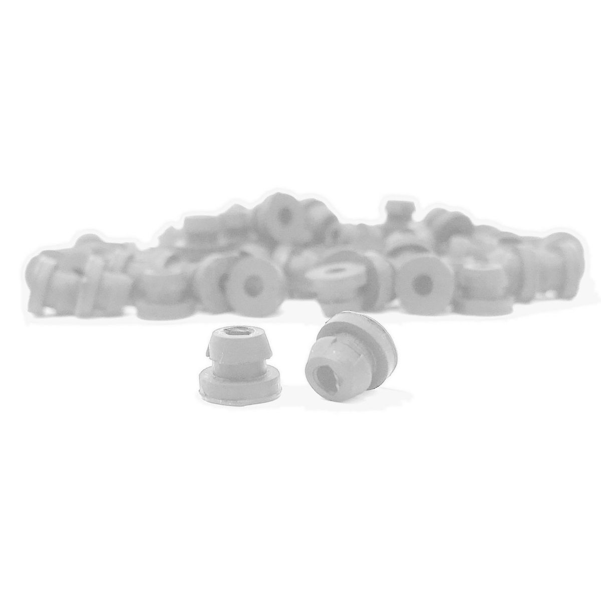 Baffle Rubber Nipple - Clear