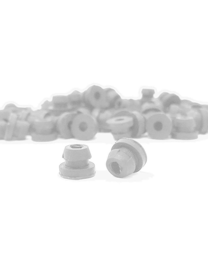 Baffle Rubber Nipple - Clear