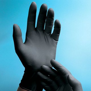 Adenna's Phantom Black Latex Powder Free Exam Gloves thumbnail 2